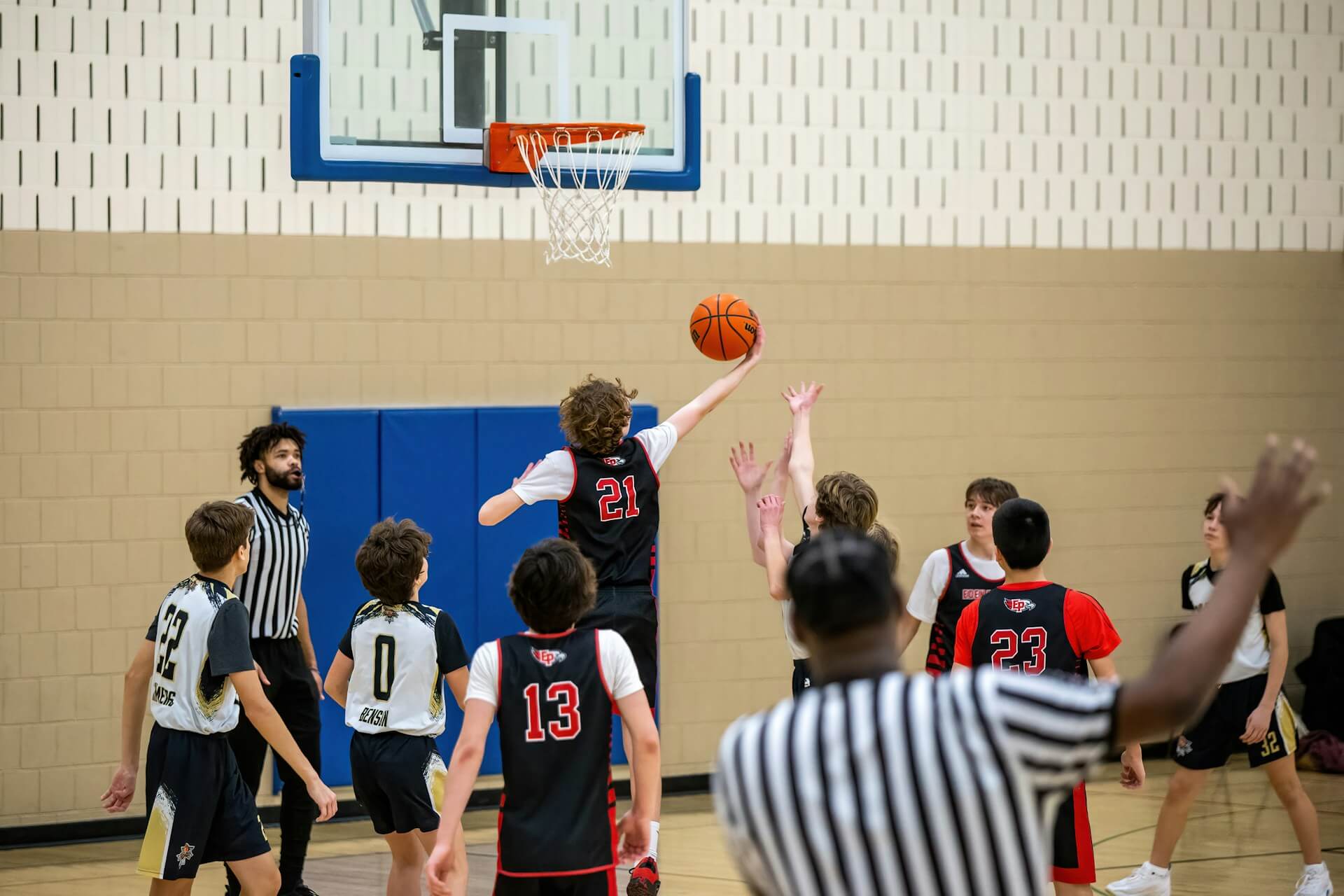 Layup gegen den Block